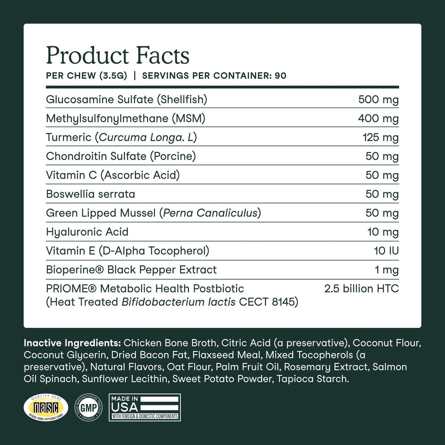 Hip + Joint Support for Dogs